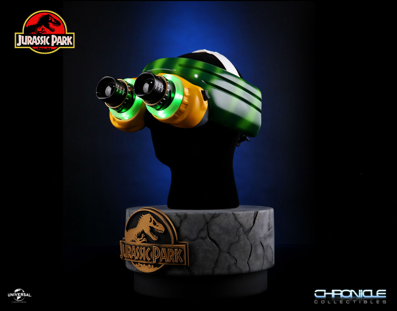 The official prop replica of the Jurassic Park night vision goggles.
